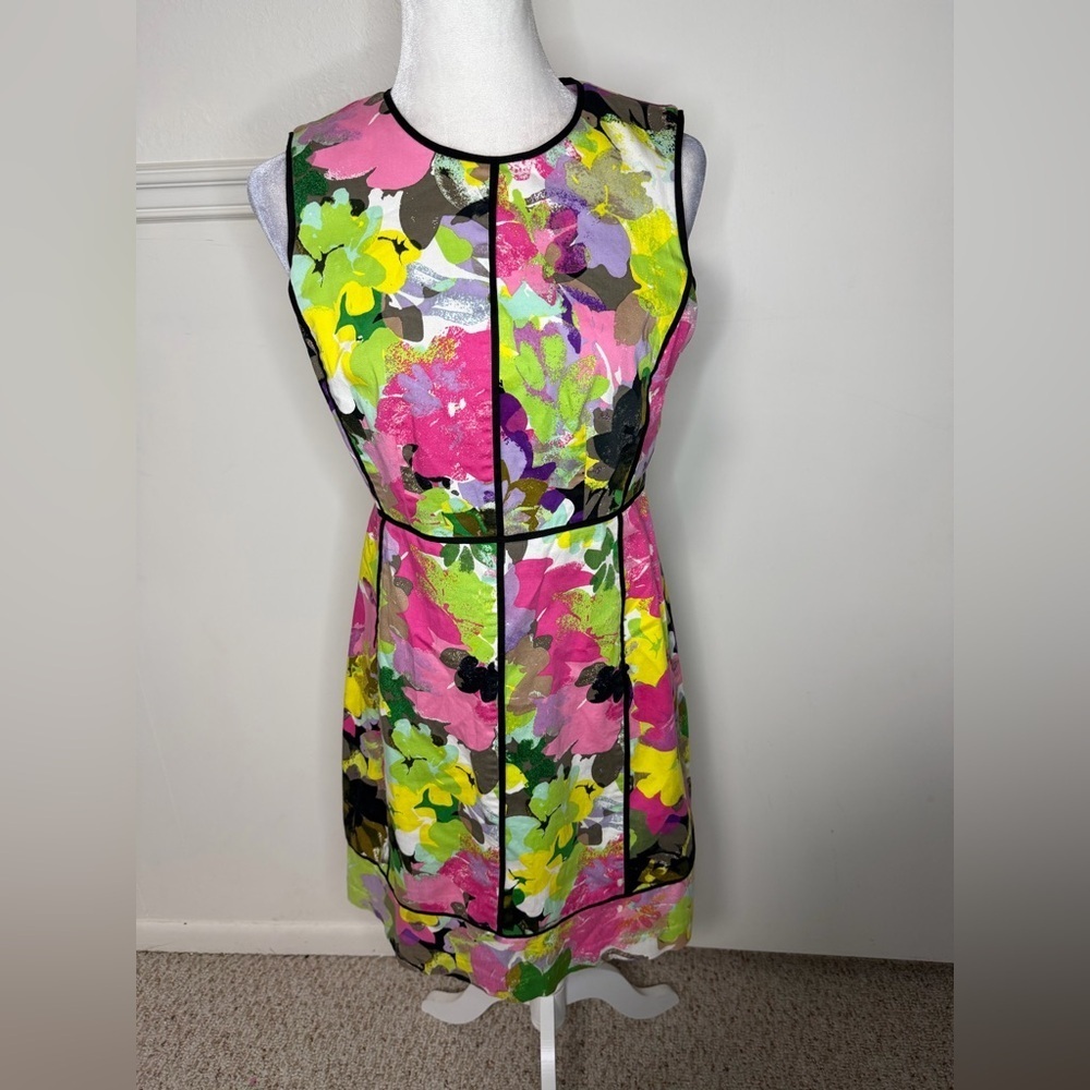 Calvin Klein Multicolor Floral Midi Dress size 8